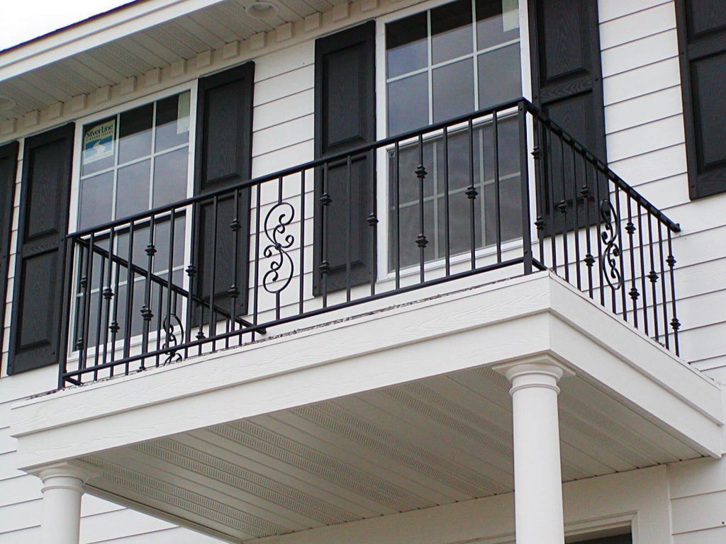 French Wrought Iron Balcony Railing With Galvanized Steel And Aluminum Material