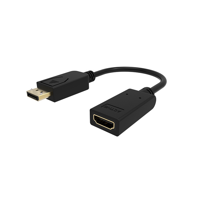 4K UHD Resolution Active DP to HDMI Adapter Customized support  1.2V dp to hdmi 2.0V cable for meeting/education DP