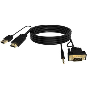 High Quality HDMI to VGA Connector Adapter  1080P Digital to Analog Audio Video