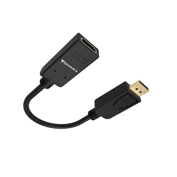 4K UHD Resolution Active DP to HDMI Adapter Customized support  1.2V dp to hdmi 2.0V cable for meeting/education DP