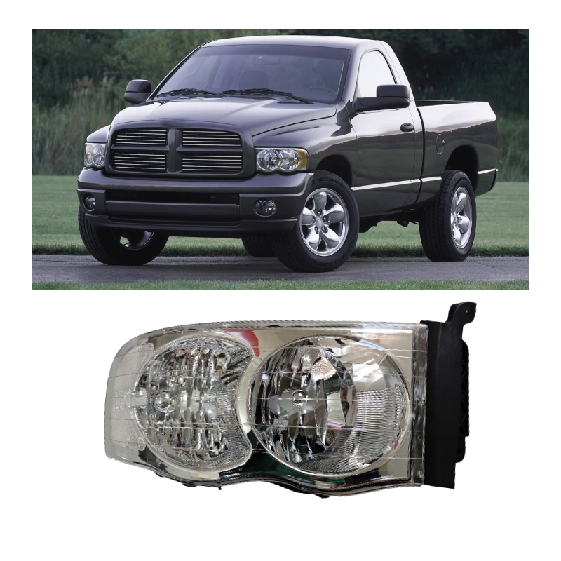 Head Light For DODGE Ram 2002-2005 Head Lamp Headlights LED 55077121AE 55077120AE