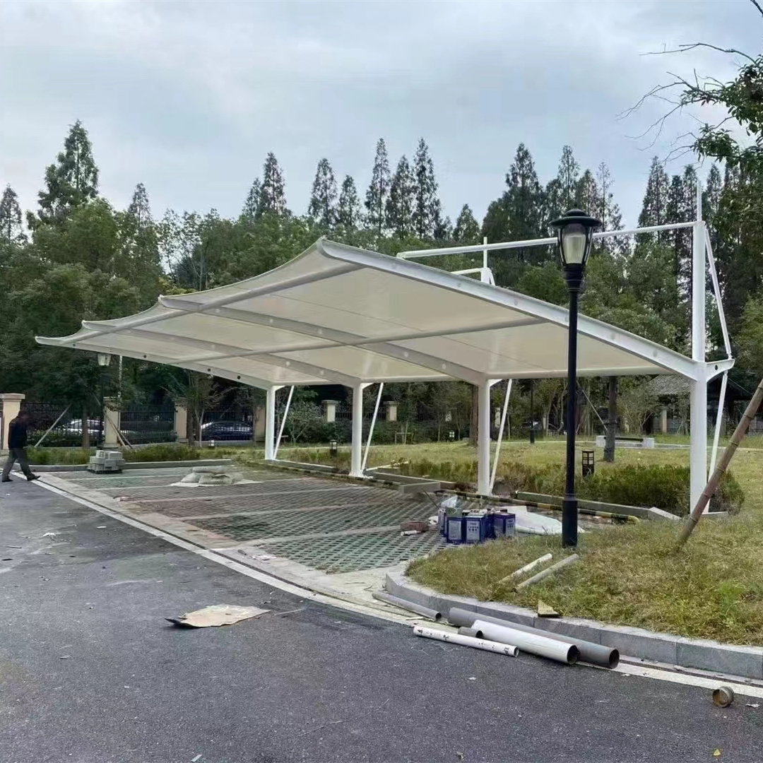 wholesale prices high membrane tensile fabric tent steel frame car parking shade