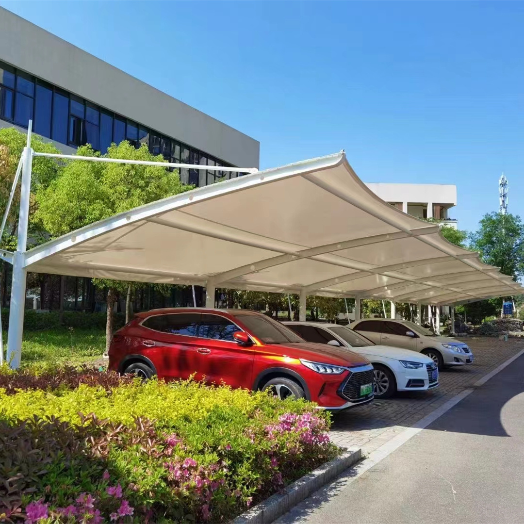 wholesale prices high membrane tensile fabric tent steel frame car parking shade