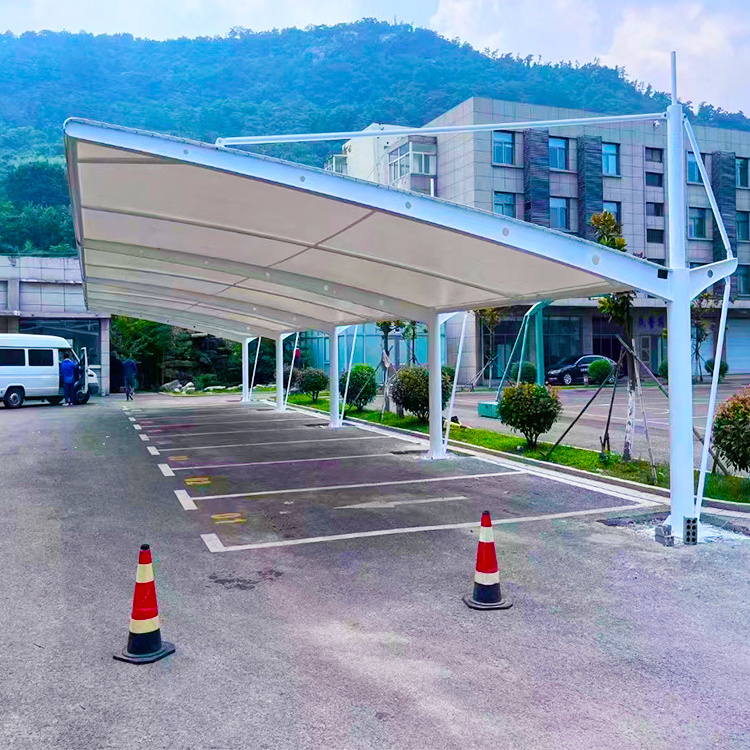 Customizable New Free Standing Car Parking Shade Garage Canopy Building Car Shed Tensile Tents