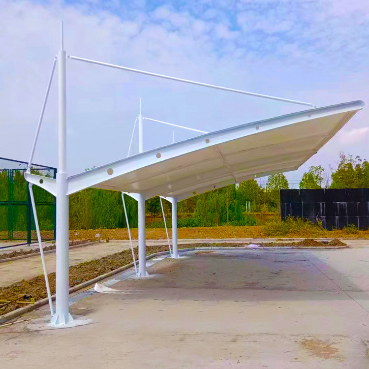 Customizable New Free Standing Car Parking Shade Garage Canopy Building Car Shed Tensile Tents