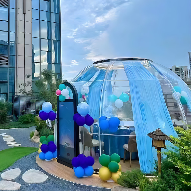 romantic bubble star tent inflatable summer round dome tent clear top tents