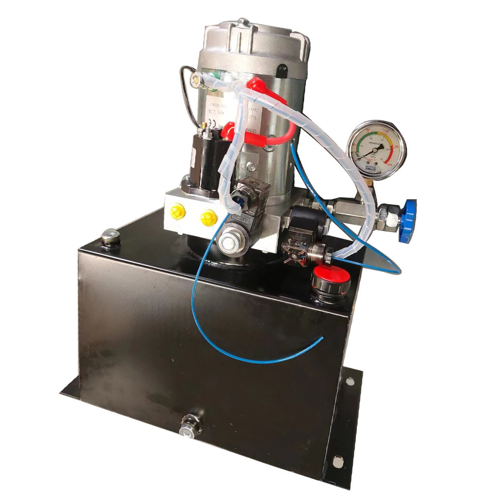 Hydraulic pump 15L Hydraulic Power Unit, Single Acting Power Unit  12 V DC  Hydraulic Power Pump for 2 cylinders