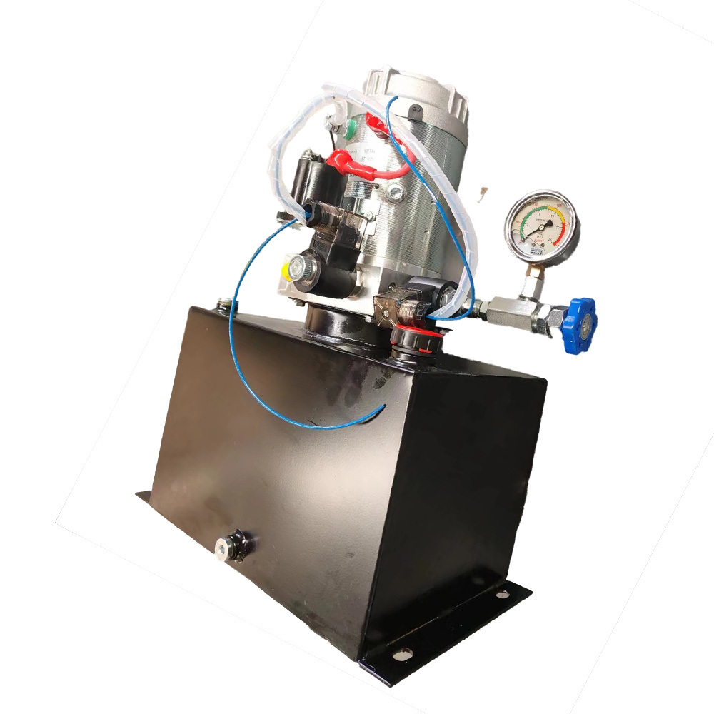 Hydraulic pump 15L Hydraulic Power Unit, Single Acting Power Unit  12 V DC  Hydraulic Power Pump for 2 cylinders