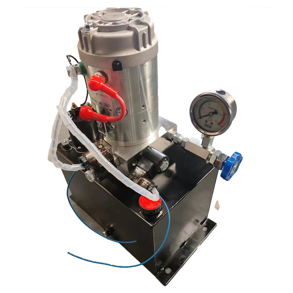 Hydraulic pump 15L Hydraulic Power Unit, Single Acting Power Unit  12 V DC  Hydraulic Power Pump for 2 cylinders