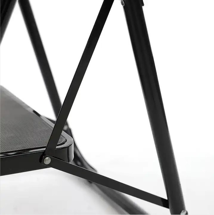 Customized Black 2 Step Heavy Duty Stool Ladder Steel with Handrail