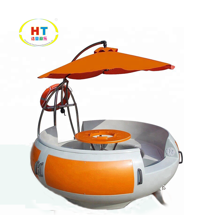 High Quality Multifunctional Floating Barbecue Boat Party Restaurant Water Electric Grill Leisure BBQ Donut Boat