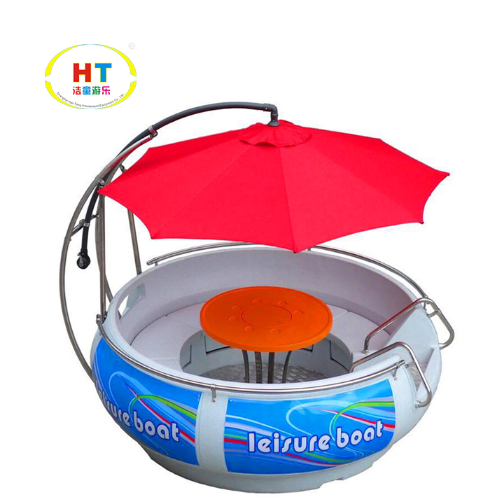 High Quality Multifunctional Floating Barbecue Boat Party Restaurant Water Electric Grill Leisure BBQ Donut Boat