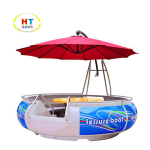 High Quality Multifunctional Floating Barbecue Boat Party Restaurant Water Electric Grill Leisure BBQ Donut Boat