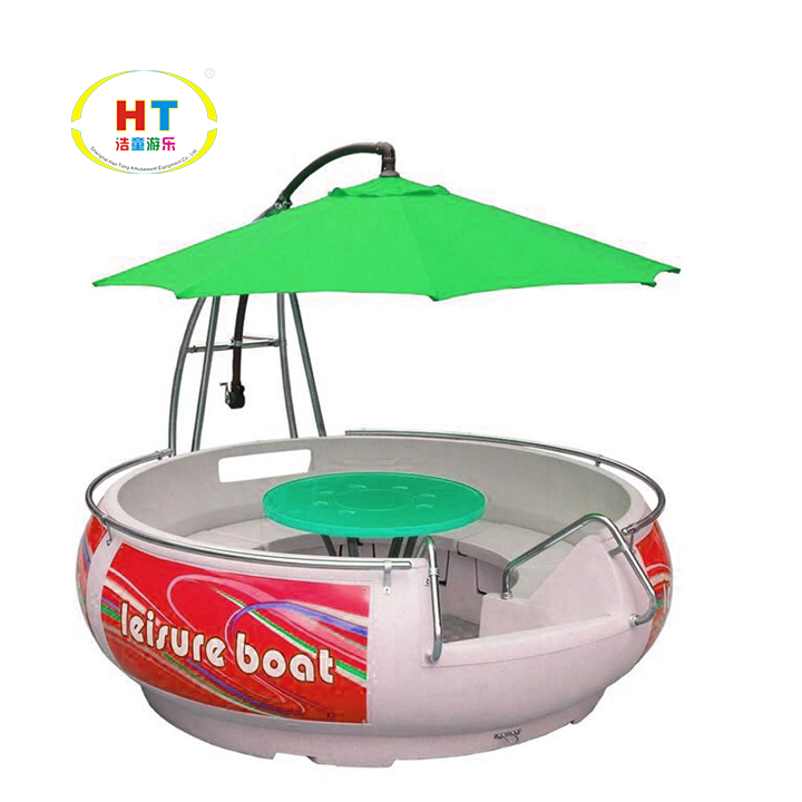 High Quality Multifunctional Floating Barbecue Boat Party Restaurant Water Electric Grill Leisure BBQ Donut Boat