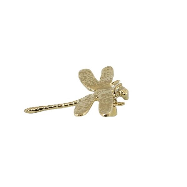 Chrome-plated cute butterfly brass handle Children's room cabinet door small handle bright gold single hole handle