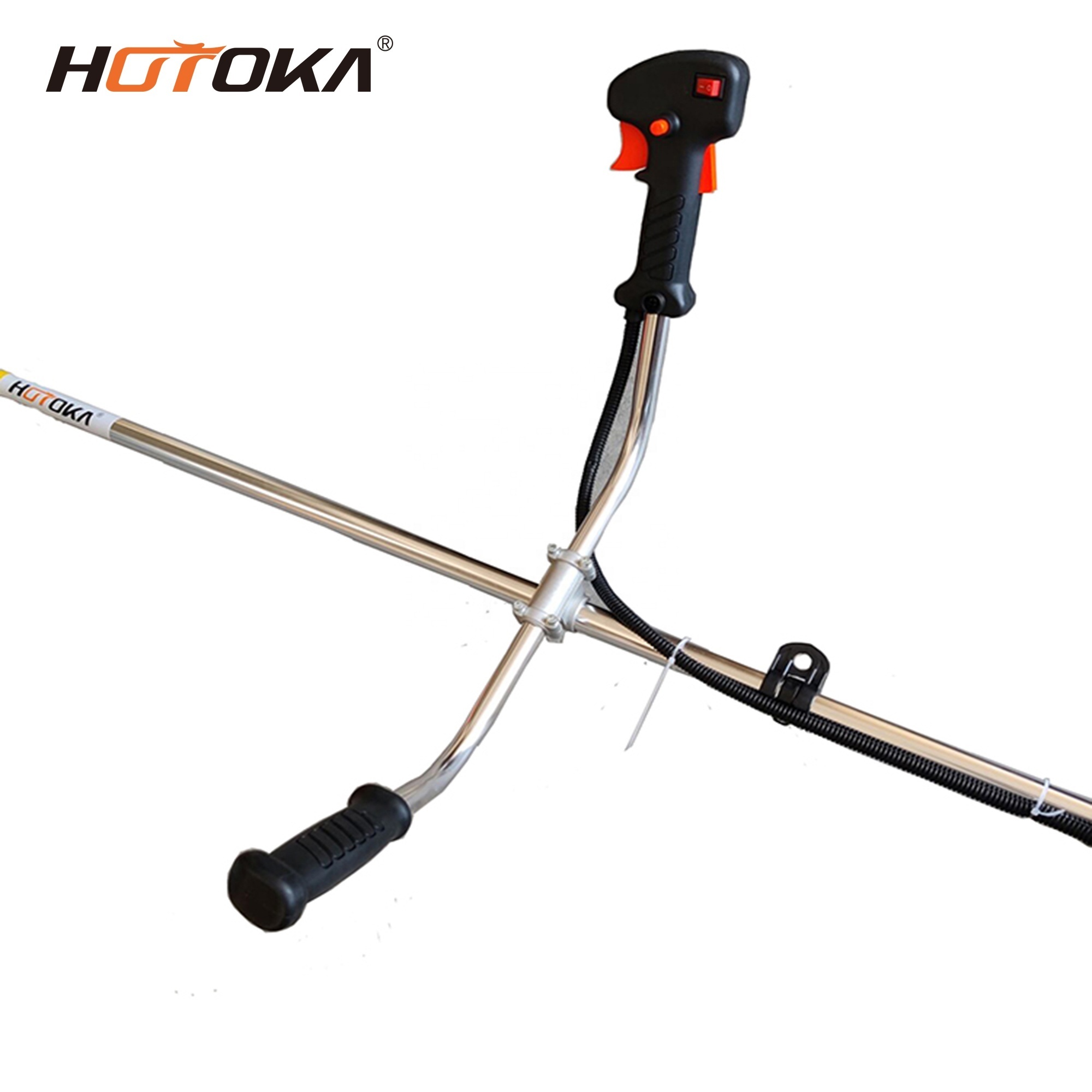 HOTOKA high quality garden tools side pack 1650w 2 stoke single cylinder 62cc gasoline brush cutter