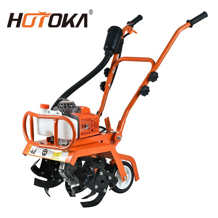 gasoline mini tiller garden machine cultivator 212cc dry land mini tractor