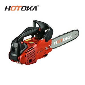 HOTOKA 25cc petrol top handle chainsaw 6in/10in/11.5in/12 inch 2500 chain saw with 2 stroke engine