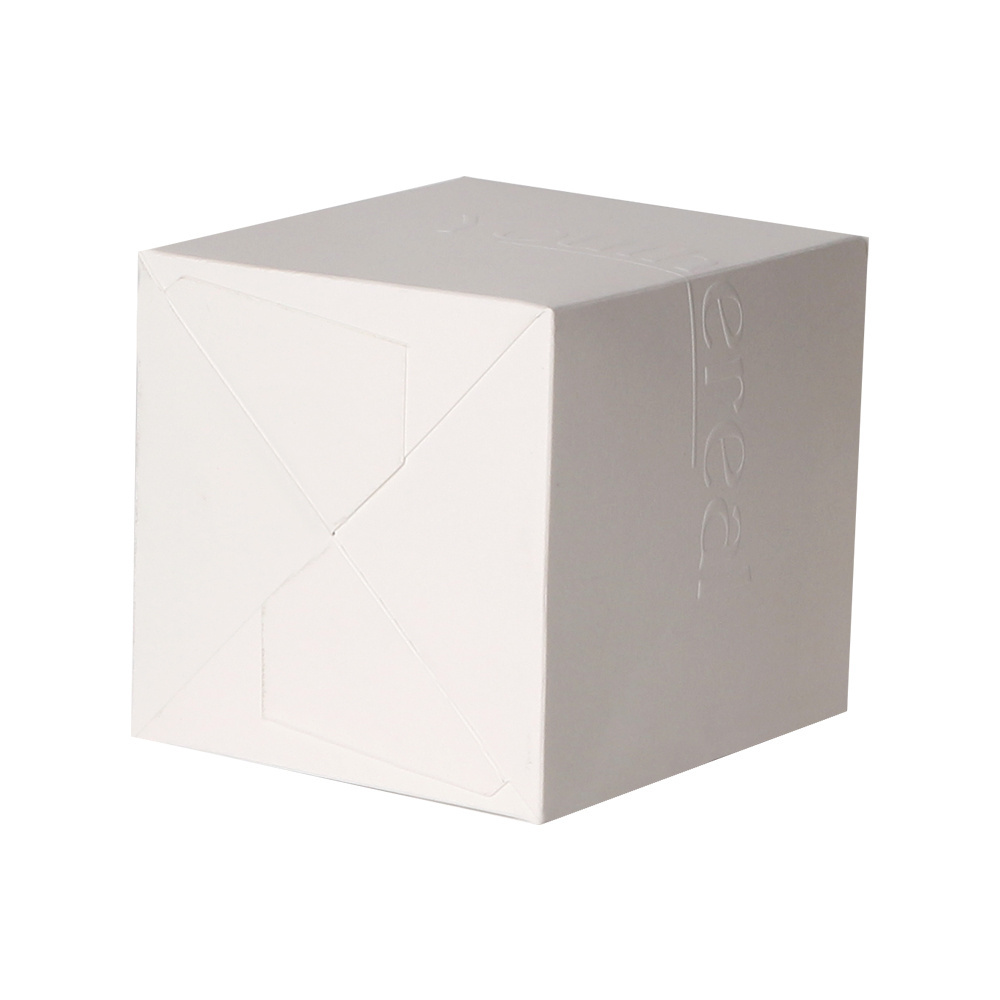 Custom Logo Echo-friendly Matte Folding Paper Square Gift Candle Box Packaging