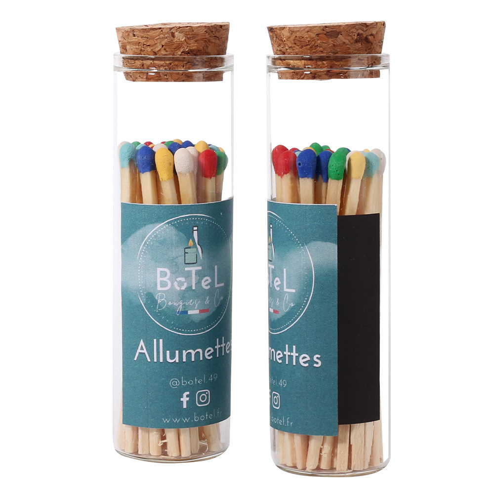 Professional Matchsticks Design Logo Custom Paper Matchbox Safe Custom Matches for Candles Cigarettes