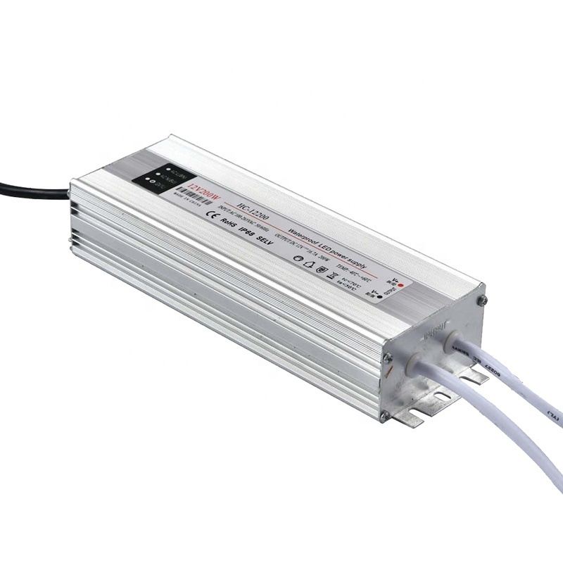 200w 12v 16.6Amp LED Driver Switching Power Supply IP67 IP68 Waterproof 12v 24v Dali Dimmable LED Driver