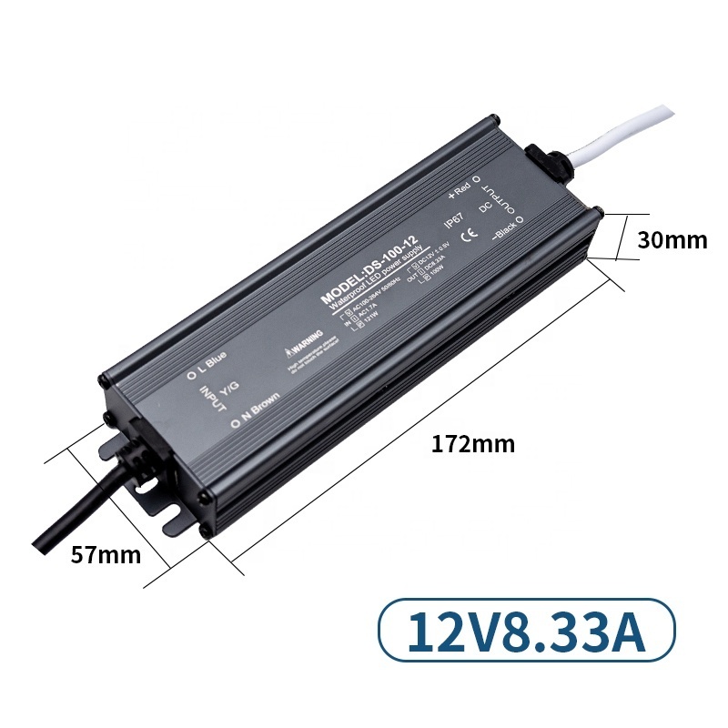 Custom Constant Voltage waterproof led driver 60-400W AC100-260V DC 12V 24V led transformer switching Power Supply