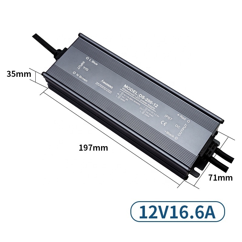 Custom Constant Voltage waterproof led driver 60-400W AC100-260V DC 12V 24V led transformer switching Power Supply