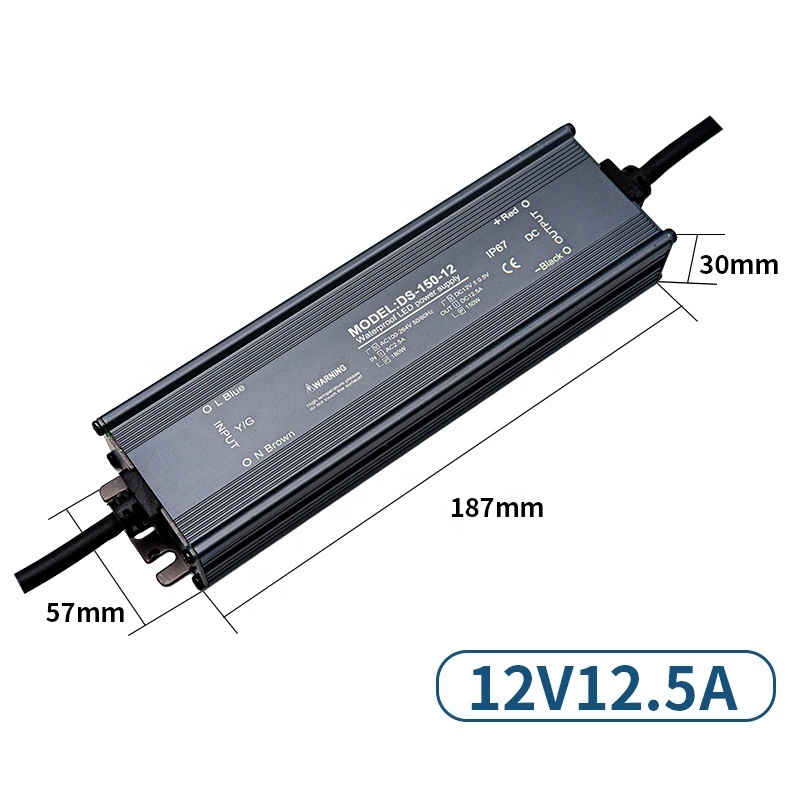 Custom Constant Voltage waterproof led driver 60-400W AC100-260V DC 12V 24V led transformer switching Power Supply