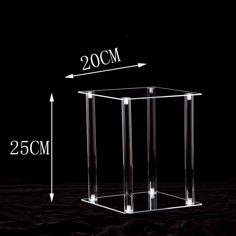 Hot Selling Wholesale Wedding Props Square Pillars Acrylic Dessert Table Ornaments T-table Dreamy Wedding  Decorative Props