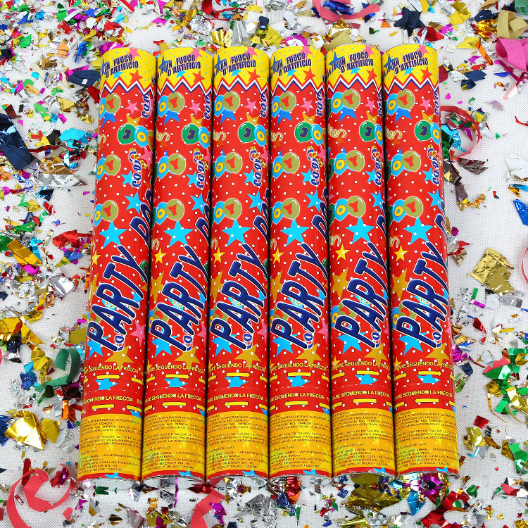 12-36 inch Crushed Gold Foil Celebration Party Popper Confetti Cannon for Wedding Birthday Party Baby Shower