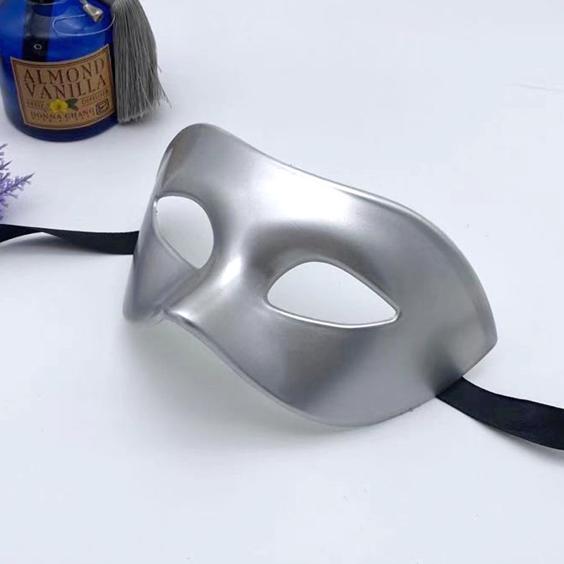 Wholesale PVC Halloween Masquerade Men's Mask Half Face Adult Party Personality Mature Handsome Antique Eye Mask