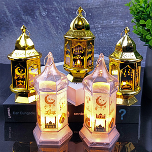 Popular Ramadan Decoration Retro Mini LED Light EID Mubarak Home Islamic Muslim Party Eid Decor Kareem Ramadan Lantern