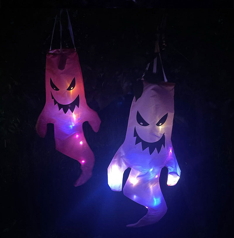 Hot selling Halloween Hat Ghost Party Decoration Props LED Illumination Indoor Room Background Wall Witch Hat Light