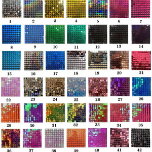 Hot-selling Outdoor Colorful Square Shimmer Wall Panels Sequin Backdrop for Party Wedding Decorations Balloons Party  Supplies