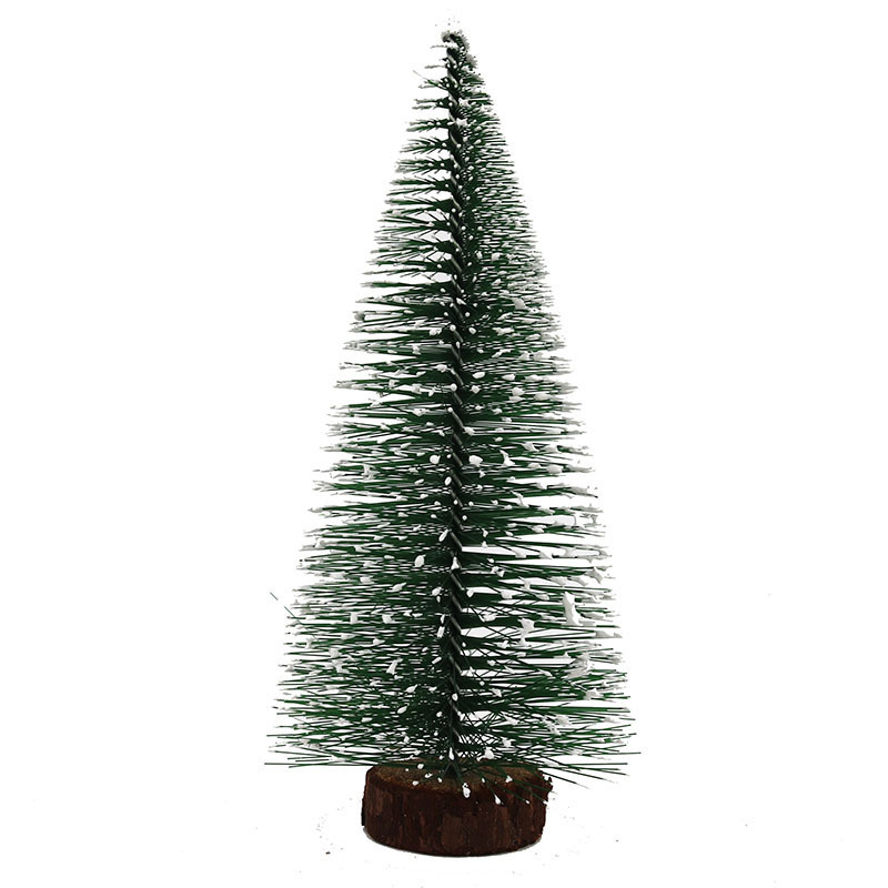 Hot-selling Christmas Tree 10/15/20/25/30cm Green Snowflake Mini Holy Tree PVC Desktop Festival Party Decoration