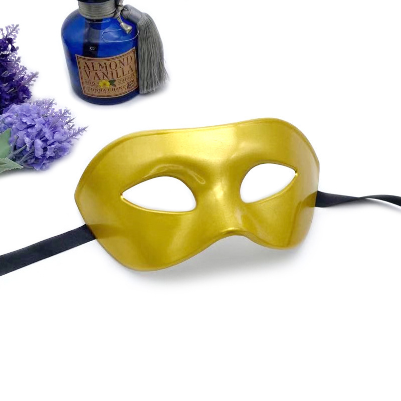 Wholesale PVC Halloween Masquerade Men's Mask Half Face Adult Party Personality Mature Handsome Antique Eye Mask