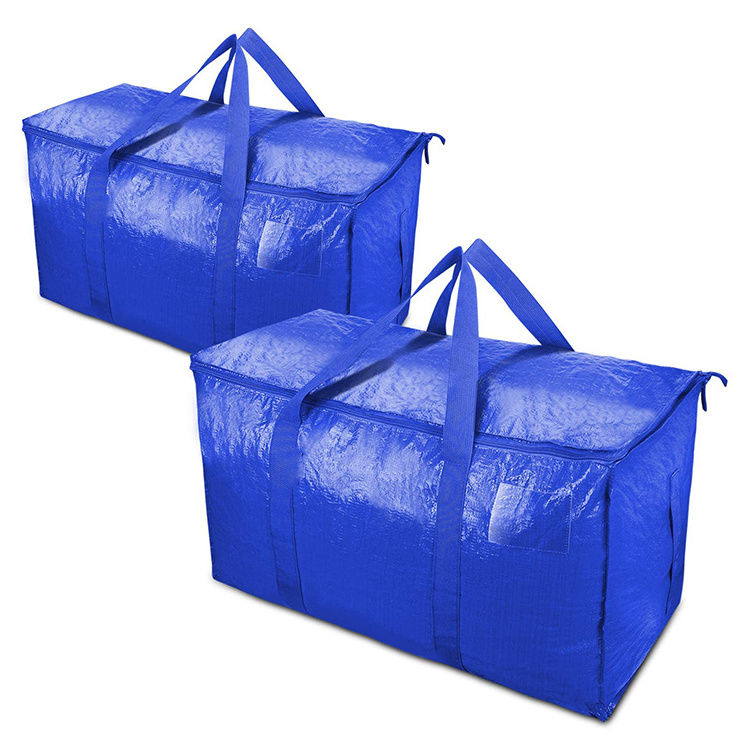 Large Moving Bags Closet Organizer for Blankets Storage Bags Heavy Duty PP Woven Moving Bags