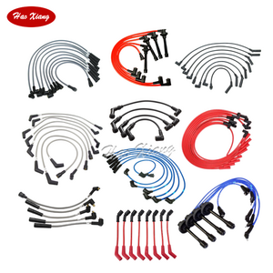 Haoxiang Auto Engine Silicone Spark Plug Wire Set Ignition Cable for Toyota Nissan Hyundai KIA Honda Mitsubishi Mazda Ford