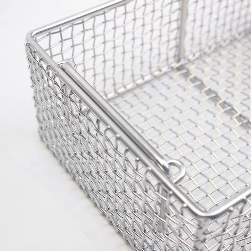 Wholesale 304 316 316L Stainless Steel Medical Sterilization Woven Wire Mesh Basket