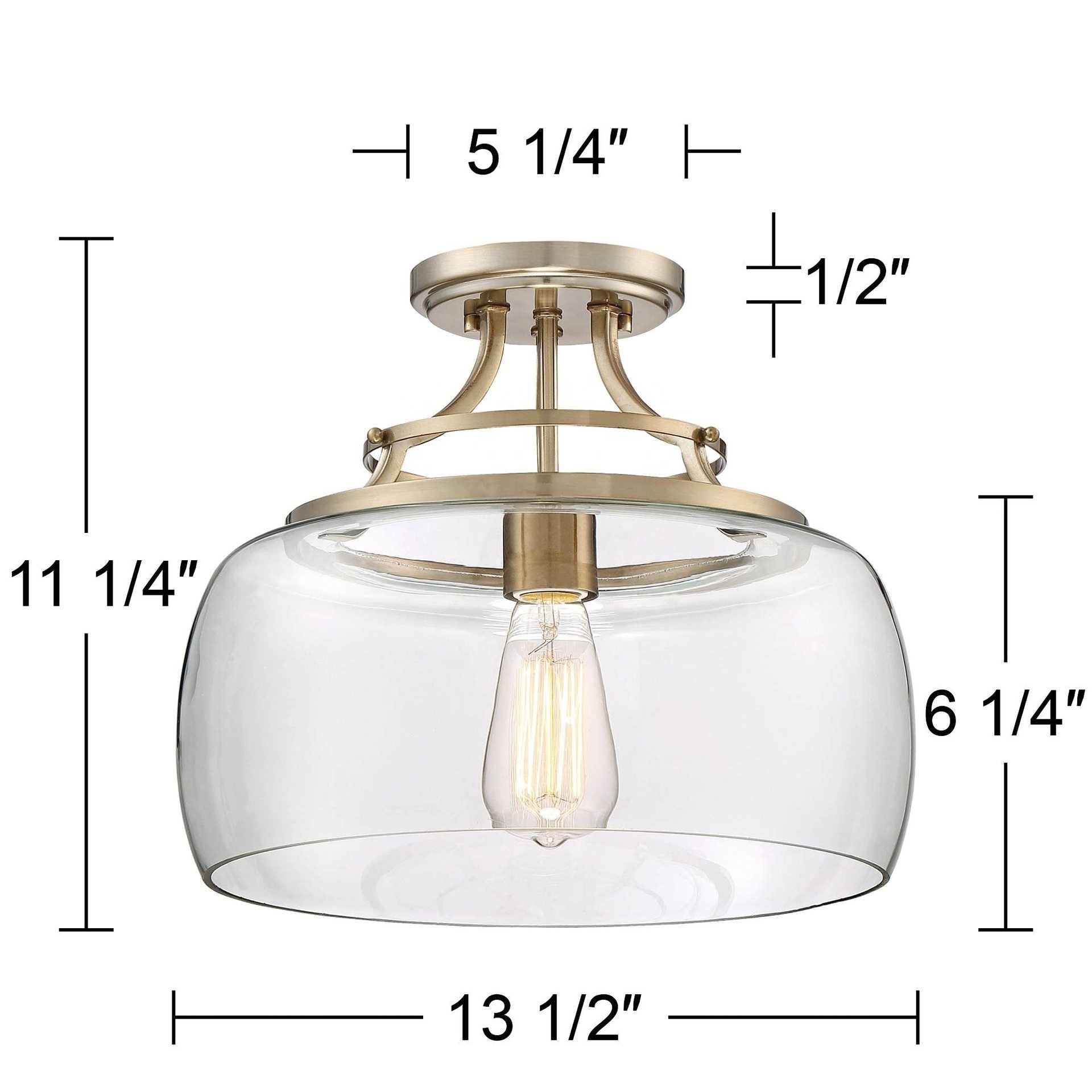 Glass Ceiling Lamp Glass Flush Mount