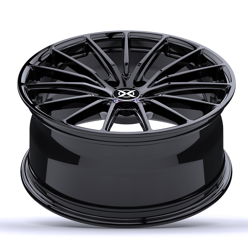 Bright black full coated hot wheels custom car alloy wheel rims 5x112 5x120