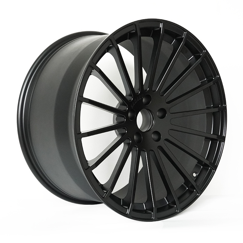 Monoblock Forged Wheels Black Alloy 17 Inch 18 19 20 21 Inch CNC Matte Black Custom Logo Accepted 5 Holes/customized