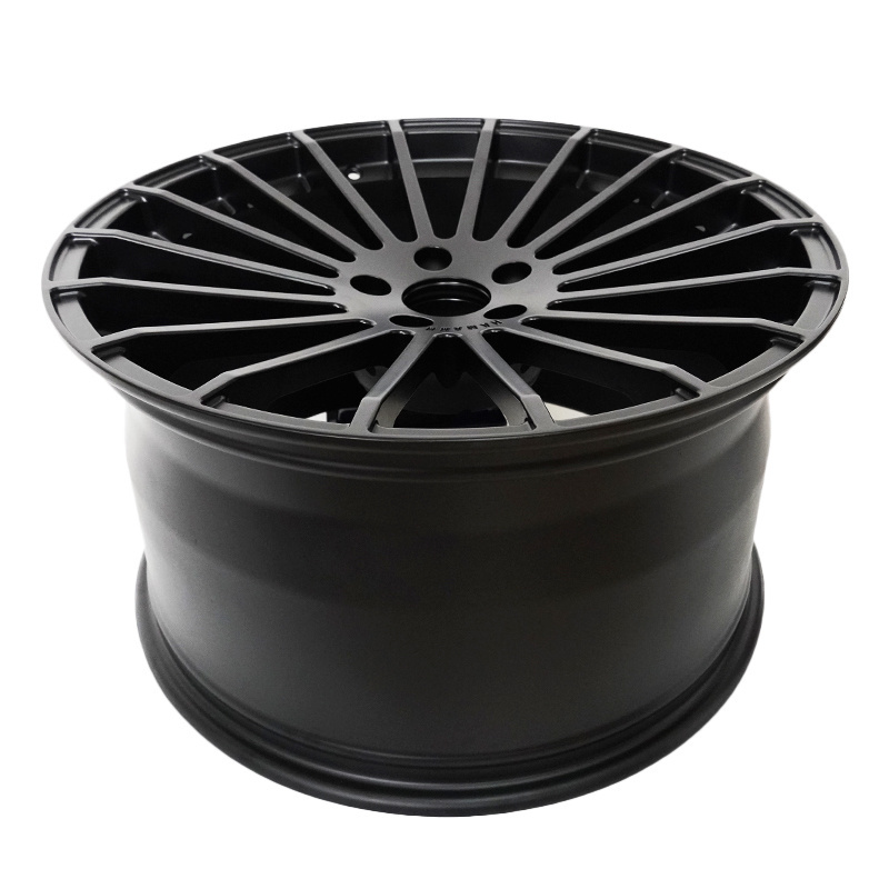 Monoblock Forged Wheels Black Alloy 17 Inch 18 19 20 21 Inch CNC Matte Black Custom Logo Accepted 5 Holes/customized