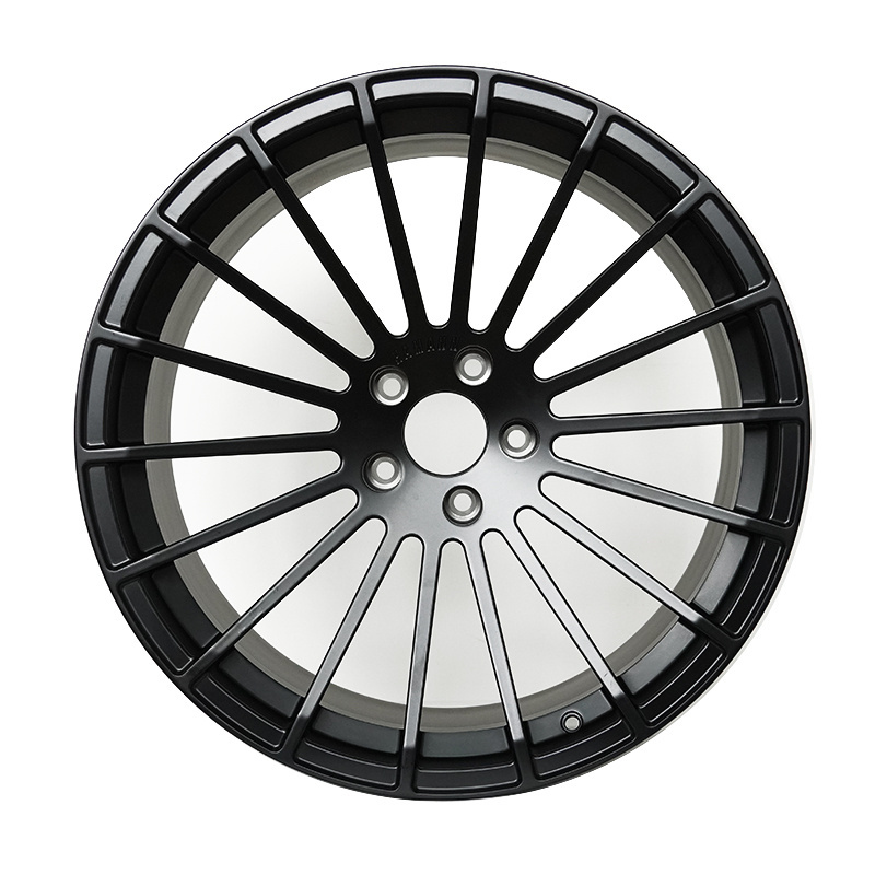 Monoblock Forged Wheels Black Alloy 17 Inch 18 19 20 21 Inch CNC Matte Black Custom Logo Accepted 5 Holes/customized