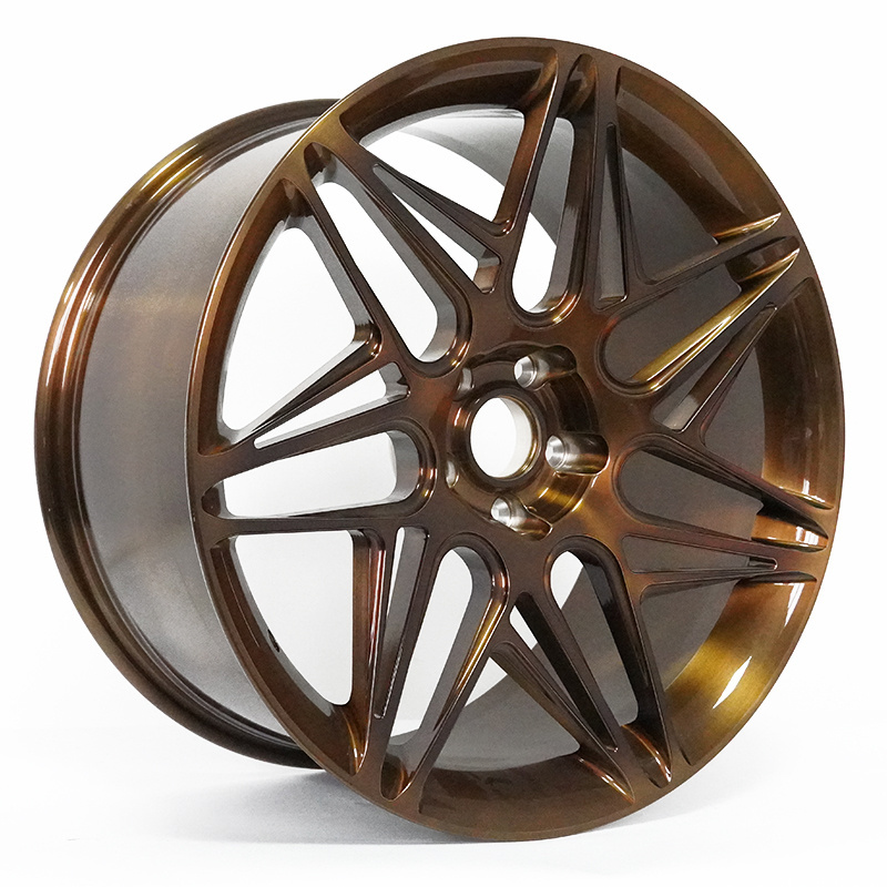 Bronze Paint 5x100 Wheels Modified Car Rims for Porsche 991 GT3 Felge Auf Den Felgen CNC Custom Logo Accepted 5 Holes/customized