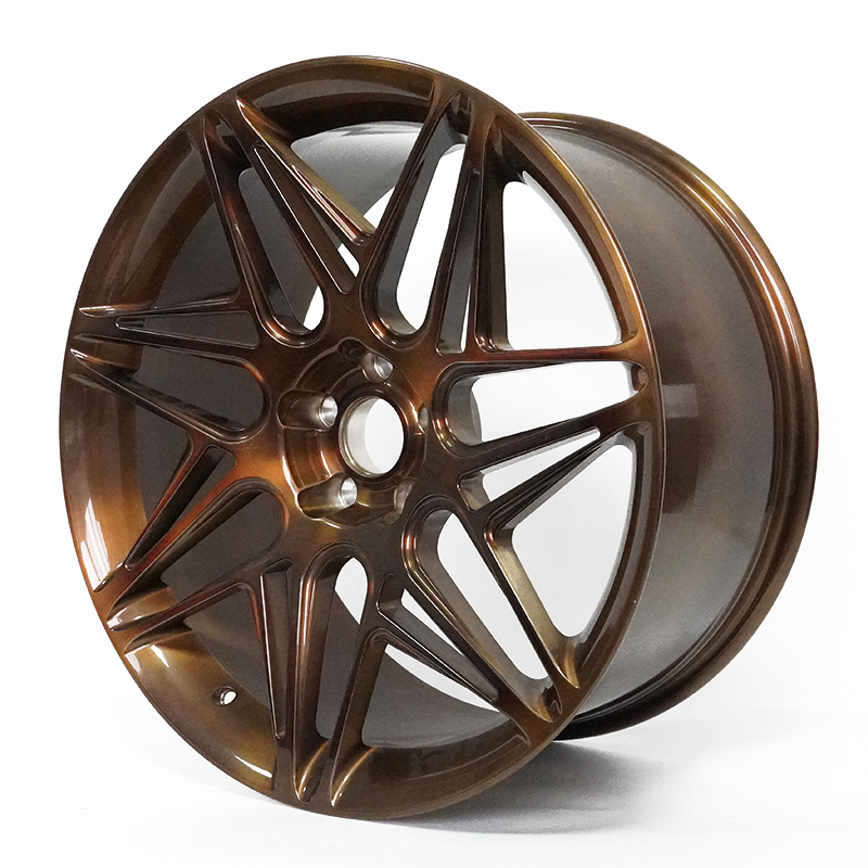 Bronze Paint 5x100 Wheels Modified Car Rims for Porsche 991 GT3 Felge Auf Den Felgen CNC Custom Logo Accepted 5 Holes/customized