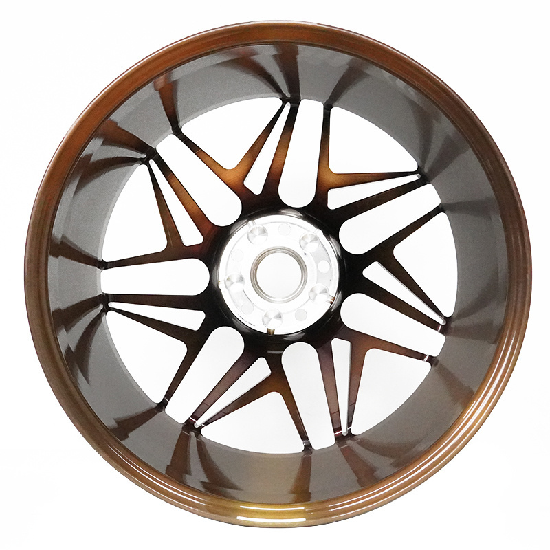 Bronze Paint 5x100 Wheels Modified Car Rims for Porsche 991 GT3 Felge Auf Den Felgen CNC Custom Logo Accepted 5 Holes/customized