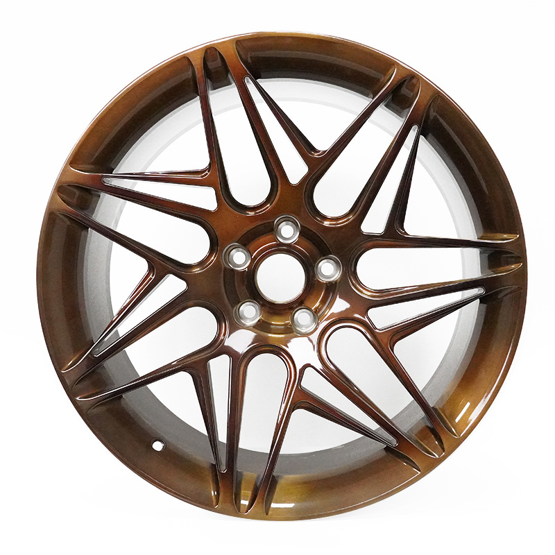 Bronze Paint 5x100 Wheels Modified Car Rims for Porsche 991 GT3 Felge Auf Den Felgen CNC Custom Logo Accepted 5 Holes/customized