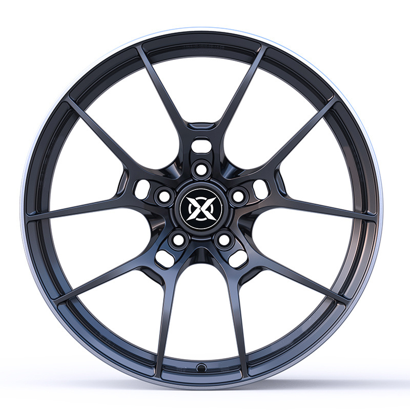 Customizable M3 M4 19-inch brushed bright black forged wheels for BMW