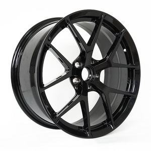 Wheels Black R22 R20 CNC Black Chrome Alloy Wheel Rims 16 17 18 Inch for Sale Black and Gold Star Alloy Wheels 5 X100 Modified